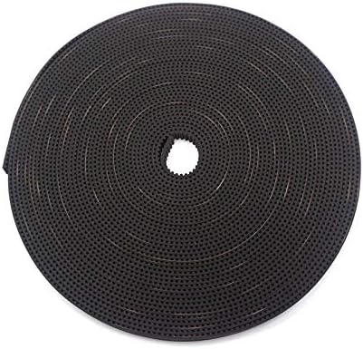 3D Printing GT2 Timing Belt, Zeelo 10 Meters (32.8ft) GT2 Open Timing Belt 2mm Pitch 6mm Width Rubber Fiberglass Fit for RepRap Prusa Mendel Rostock CR-10 Ender 3 3D Printers - Black