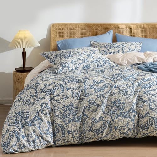PHF Ultra Soft Floral Duvet Cover King Size, 104"x90", Multicolor-02