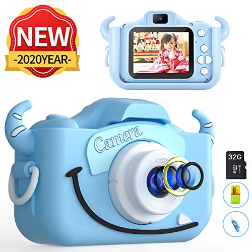 MITMOR Kids Camera Boys Cute Child Digital Camera 32GB Dual Lens 2.0 Inch