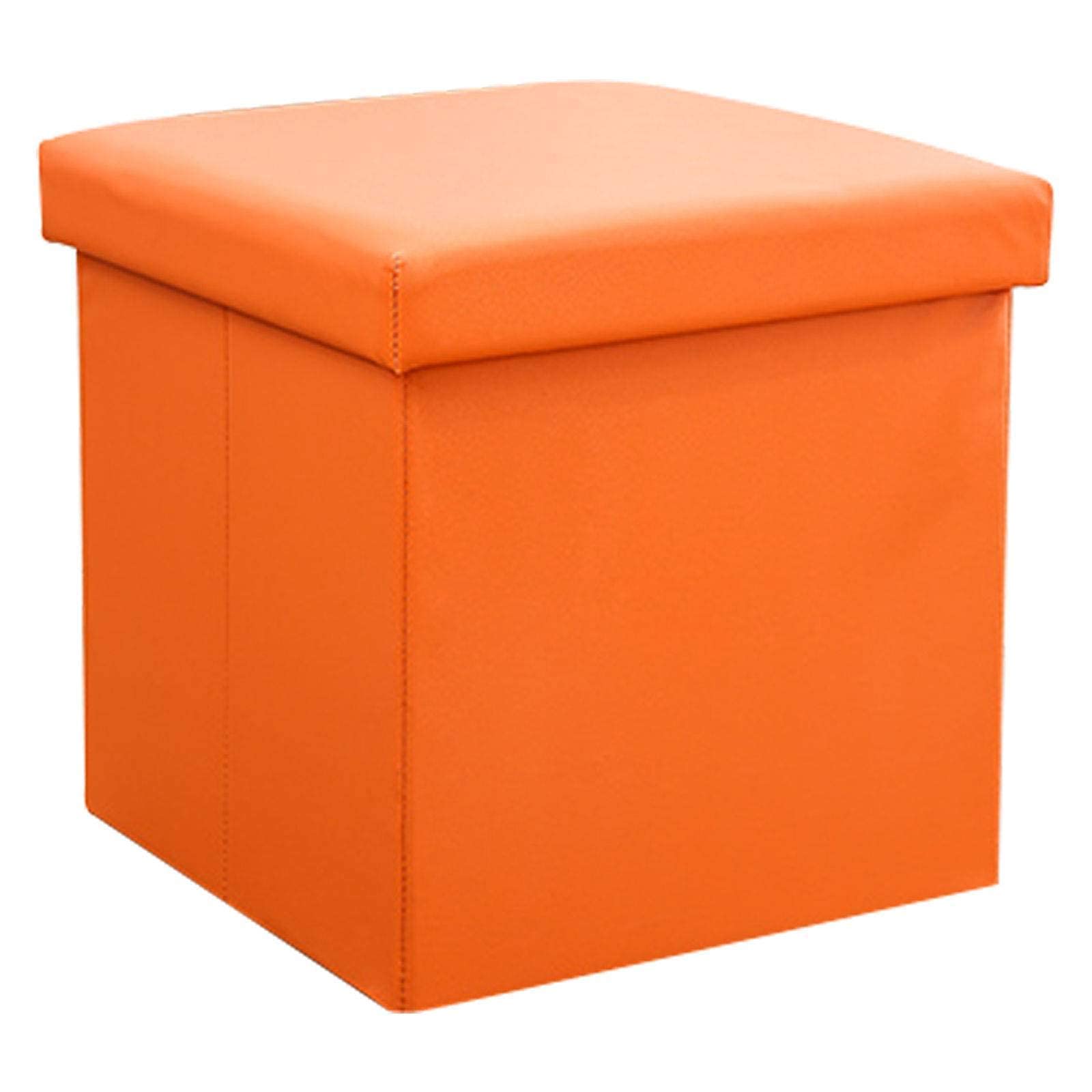 Pouf pliant orange pour sublimer votre chambre à coucher et créer un coin lecture cosy