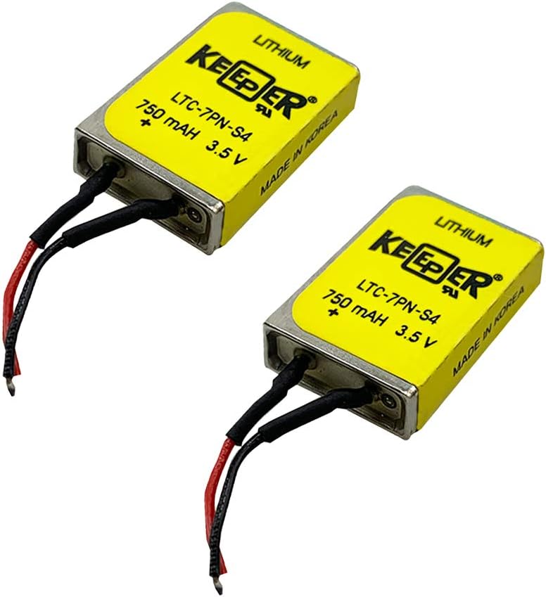 CAMFM Original 2pcs LTC-7PN-S4 for Heidelberg Press Signal Lamp Positioning Device Data Backup Power 3.5V Lithium Battery Keeper