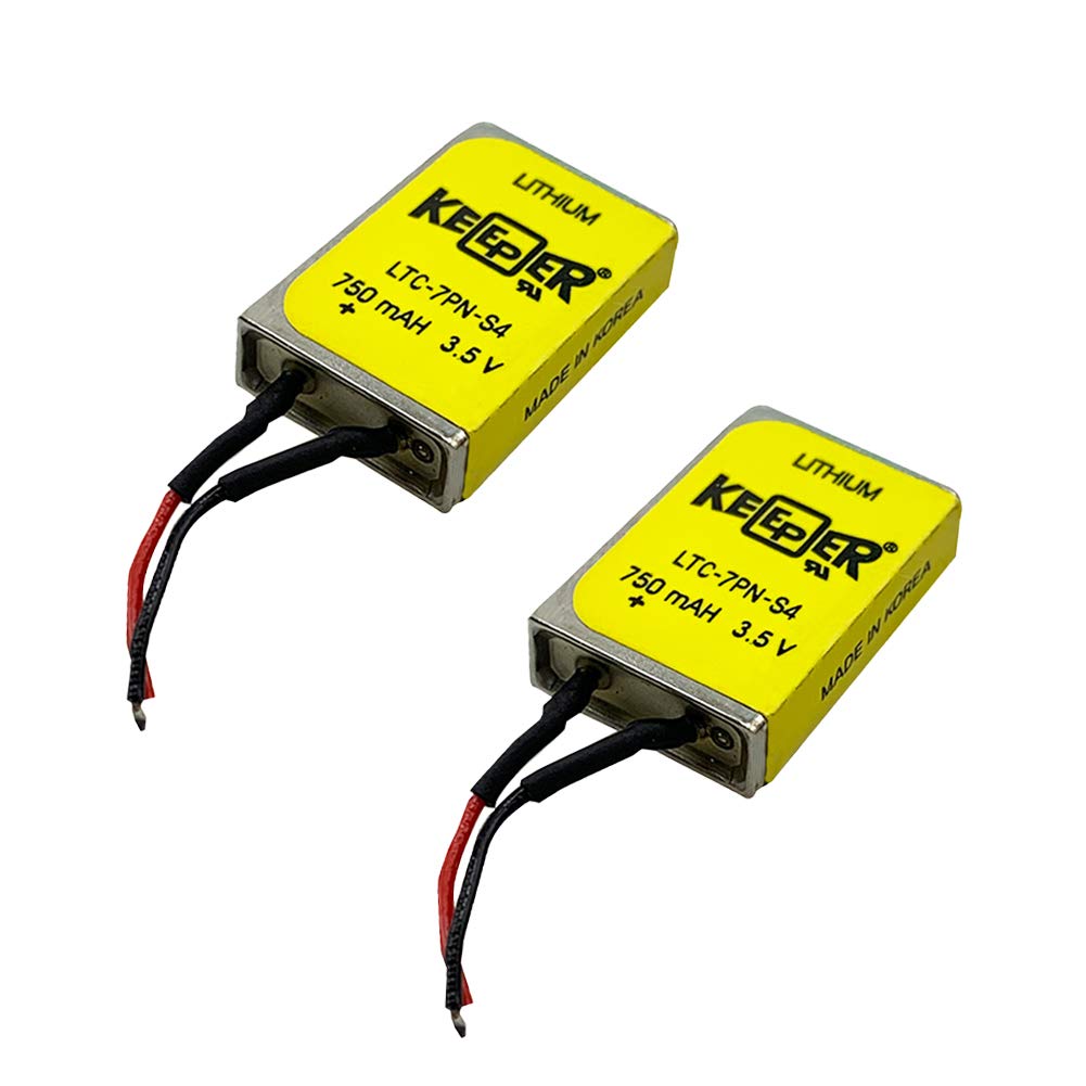 CAMFM Original 2pcs LTC-7PN-S4 for Heidelberg Press Signal Lamp Positioning Device Data Backup Power 3.5V Lithium Battery Keeper