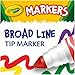 Crayola Broad Line Markers, Classic Colors 10 Each, 10 Count (Pack of 1)