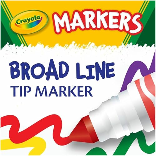 Crayola Broad Line Markers, Classic Colors 10 Each, 10 Count (Pack of 1) - image 9