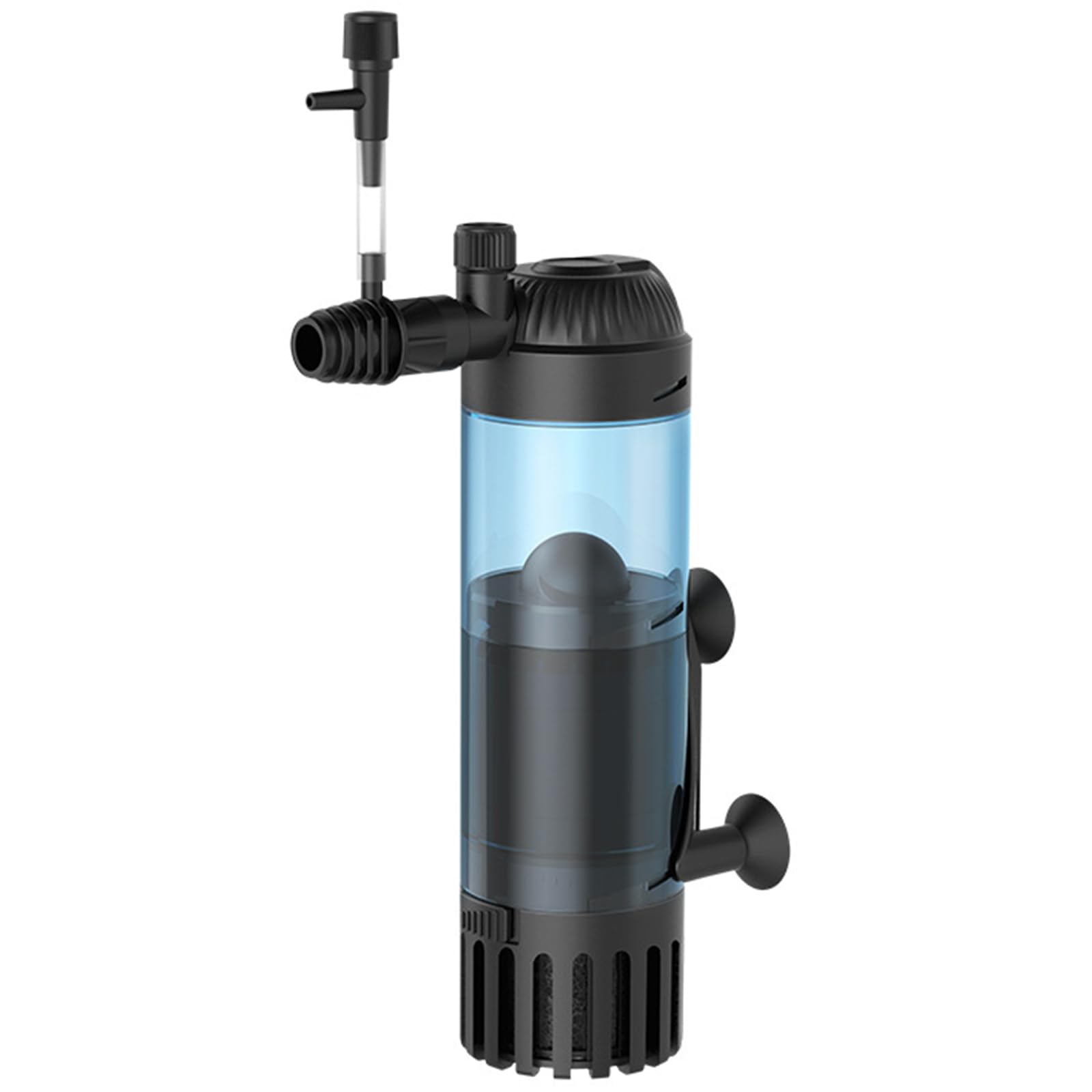 Filtro de acuario con filtro de esponja de cama fluidizada, funcionamiento silencioso, para agua salada y agua dulce, 6 W
