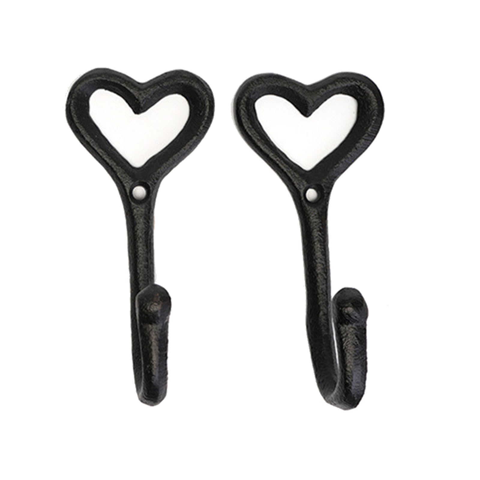 Veltros Stylish Heart Shape Iron Hook Blends with Rustics Interiors for Decorative and Utility Purposes Heart Hook
