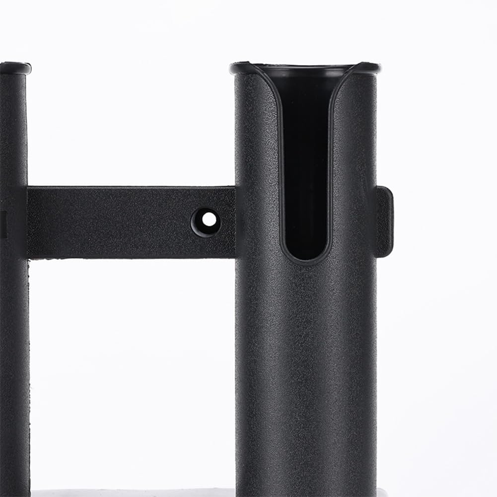 3 Tubes Link Fishing Rod Holder Bracket Plastic (White)