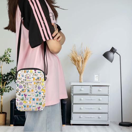 TGBJE Finn Cartoon Crossbody Purse Bags Animation Gift for Adventure Lover Grocery Bag3