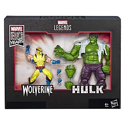 Marvel Legends 80th Anniversary Wolverine and Hulk 6-Inch Action Figures Cover