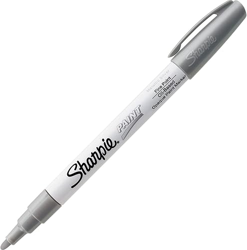 Sharpie (35545) Marcador de pintura, marcador permanente con base de aceite fino, plata se vende individualmente.