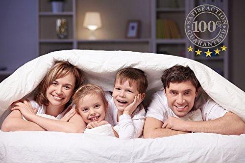 Double Size Duvet - Luxury White Goose Feather and Down Duvet, 13.5 Tog Bed Quilt, 100% Cotton Shell, Anti-dust mite & Feather-proof Fabric, All Season - Image 6