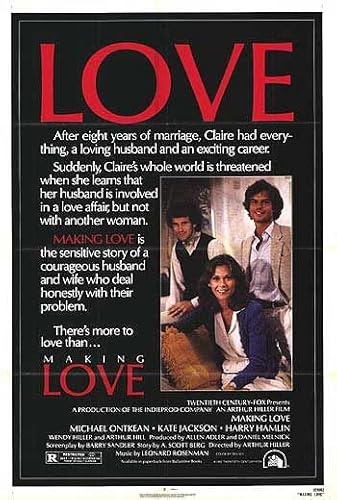 MAKING LOVE (1982) Original Authentic Movie Poster - 27x41 One Sheet - Single-Sided - FOLDED - Michael Ontkean - Harry Hamlin - Kate Jackson - Wendy Hiller