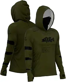 Camiseta de Pesca Masculina X-protect 360 Sublimada - Mar Negro Blue Rio G