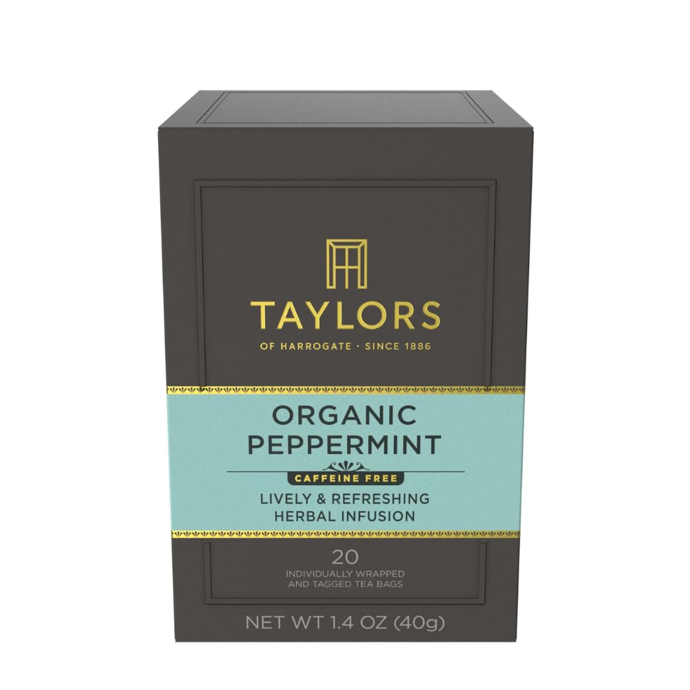 Taylors of Harrogate Organic Peppermint Herbal Tea, 20 Teabags