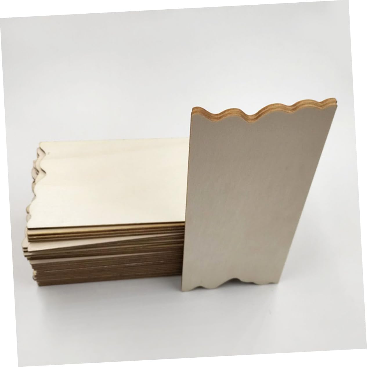 24pcs Wooden Hanging Board Blank Craft Pieces with Ropes