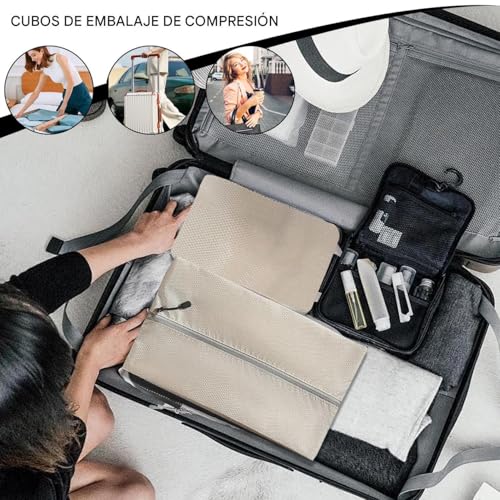 Bolsas de compresión para ropa de vacaciones y mudanzas con protección de zapatos 3