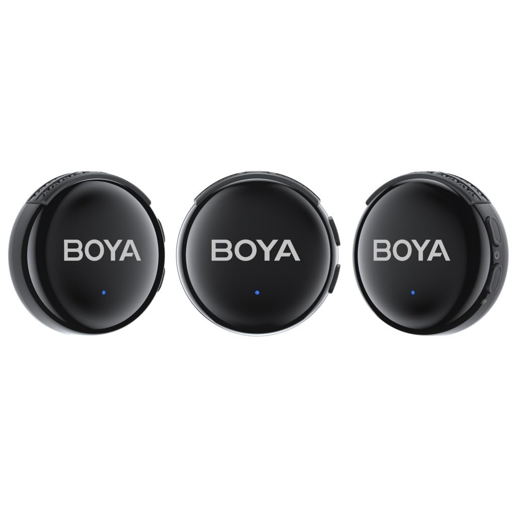 FARBE 3 microfoni lavalier wireless supportati dall'IA
