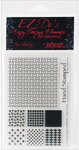 KellyCraft EZ-De's Nine Patch Polymer Stamp, Set A