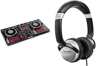 Numark Mixtrack Pro FX + HF125 – 2 Deck DJ Controller For Serato DJ with DJ Mixer, Built-in Audio Interface, and Professional DJ Headphones