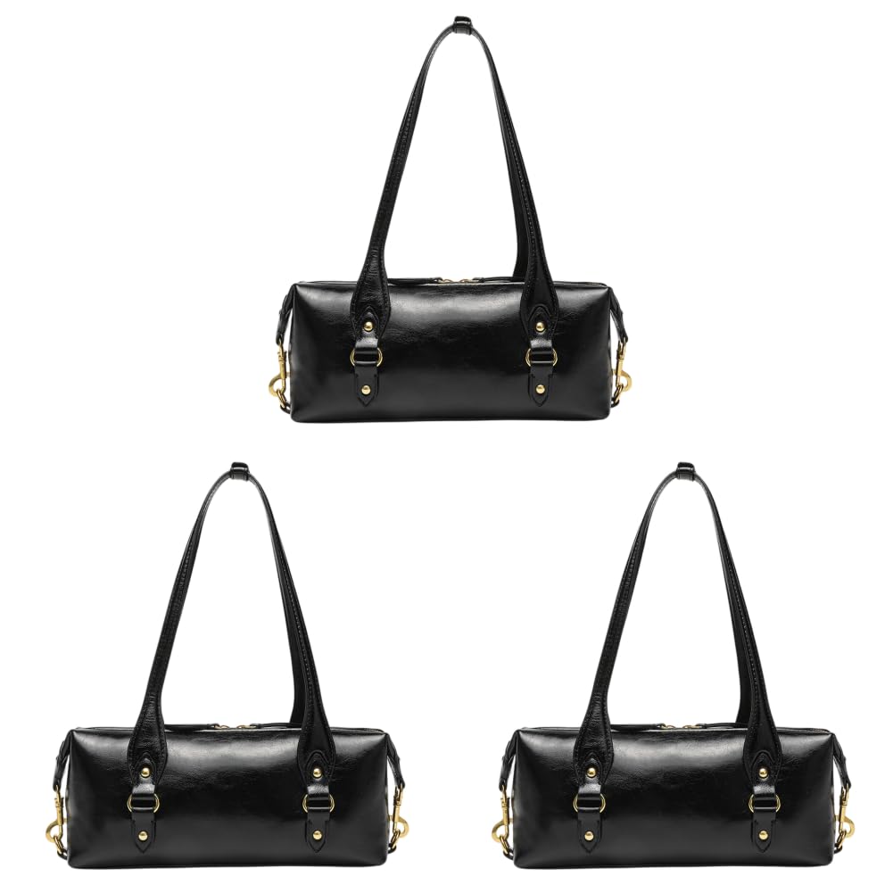 Bolso de mano de piel sintética de gran capacidad para mujer Hobo 27 cm para oficina diaria salidas y eventos sociales