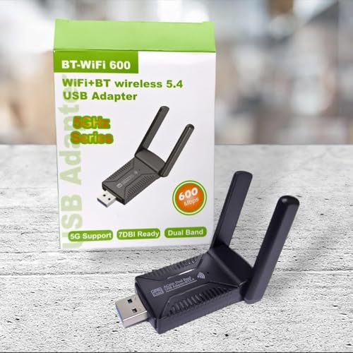 Image of BLACKBOOST AC600 Dual Band USB WiFi Adapter 2.4GHz & 5GHz Wireless USB Adapter External Antenna for Windows & Mac