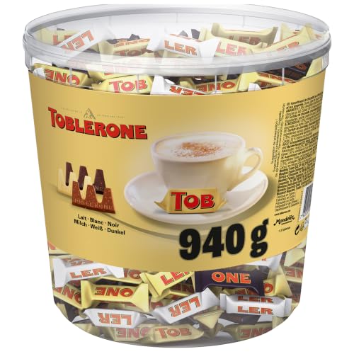 Toblerone miniaturas Mix. Caja de 900g. Surtido de chocolate Toblerone