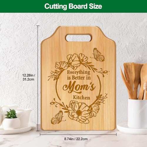 Save 50% on Engraved Bamboo Cutting Board for Mother's Day