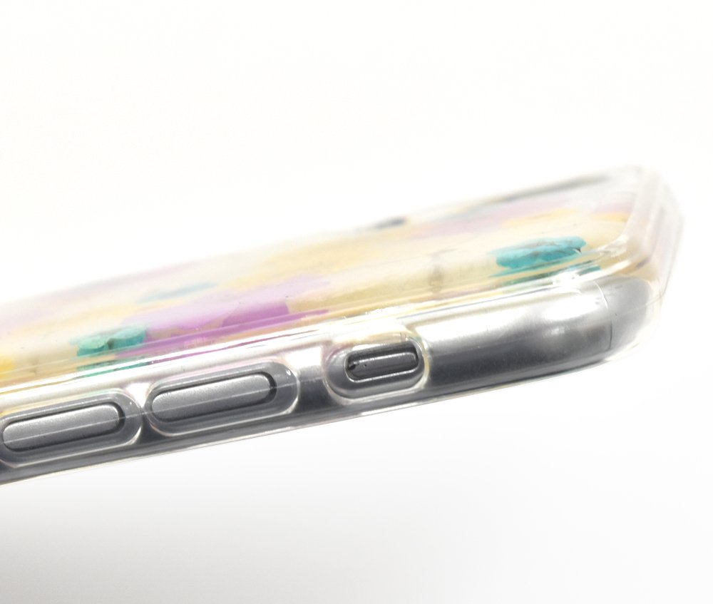 Amazon.co.jp: PLATA iPhone X / Xs ケース 押し花 フラワー 花 クリア