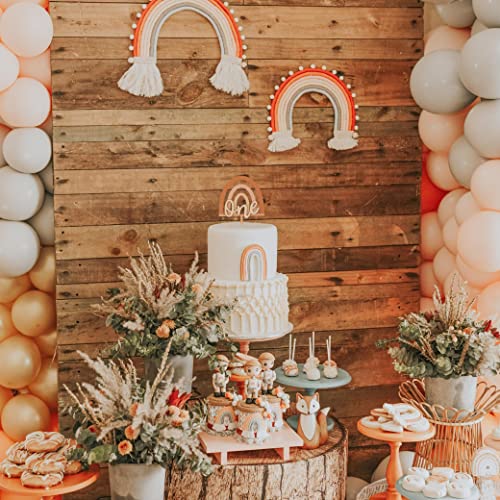 Boho Rainbow Cake Topper Wood One Birthday Topper - Boy Girl 1St Birthday Cake Topper - First Birthday Decor Cake Smash (Boho One Ct) #TOP2