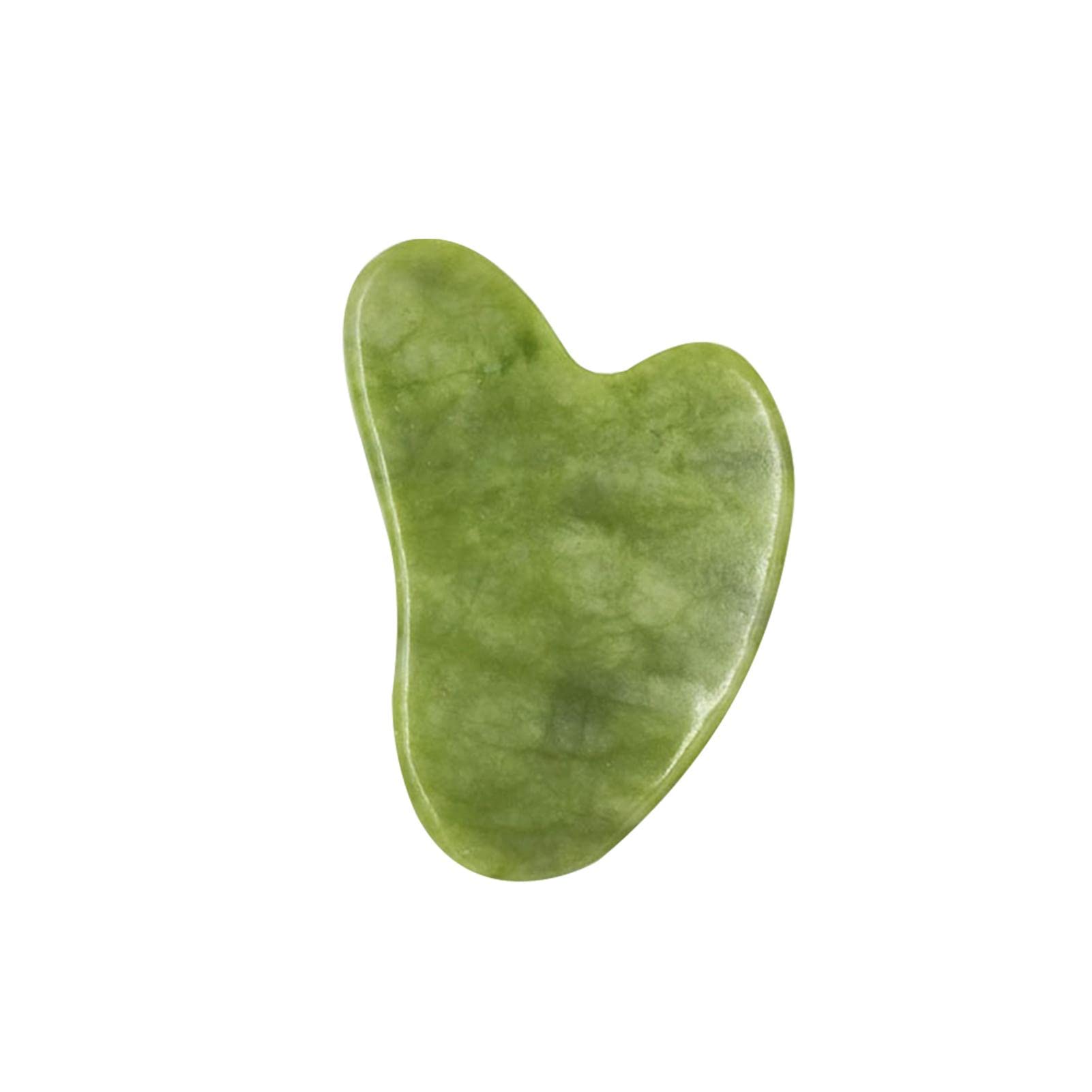 OTAIVE Gua Sha Stone Massage Tool for Face and Neck to Promote Circulation, Natural Jade Beauty Slimming Massager Face Sculptor for Spa Skin Caring Relieve Wrinkle Eye Puffiness(Green)