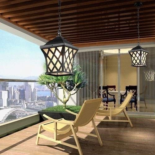 Suspension style grange extérieure classique étanche pour entrée et terrasse - 6