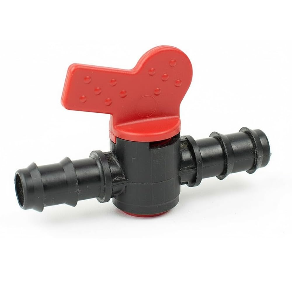 Suinga Pack 50 Llave 16mm Riego | Llave Goteo 16 mm | Llave de paso Riego 16 mm | Valvula riego por goteo 16mm