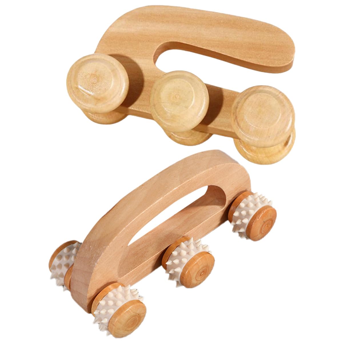 Healvian 8piezas Rodillo De Masaje De Madera Herramienta De Masaje Para Pies y Cuerpo y Ligera Para Relajación