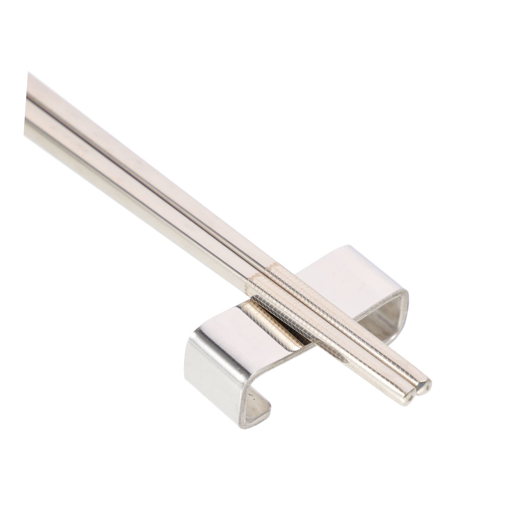 Support de baguettes, support de 3 ensembles, baguettes en acier inoxydable, ensemble d'ustensiles en métal, ensembles de vaisselle carrée, ensemble de couverts en acier inoxydable, repose-cuillère,