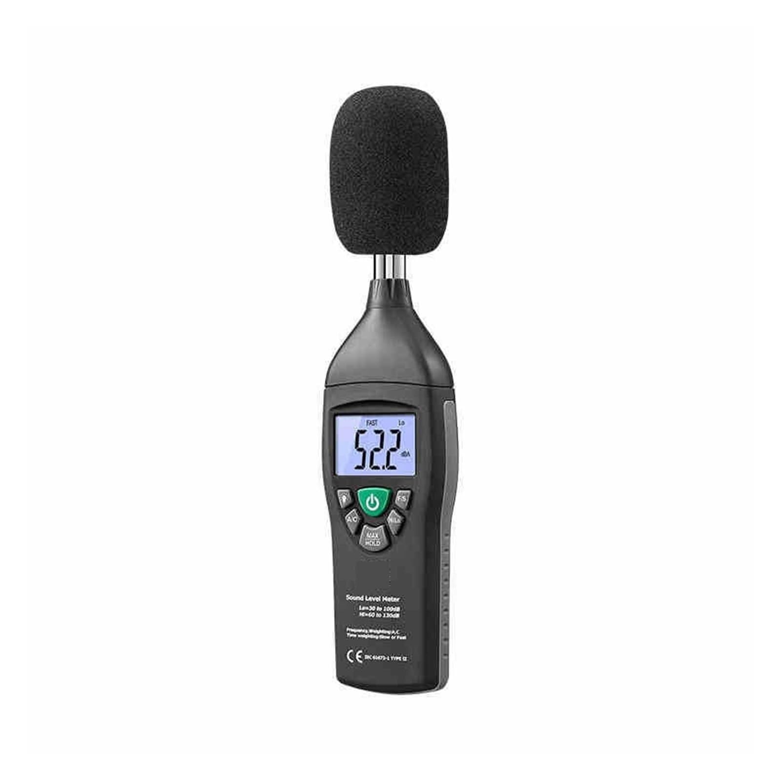 GHKryD decibel meter, High Precision Digital Noise Meter, 30-130dB Sound Level Detector with LCD Display, A/C Weighting