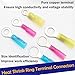 smseace 220PCS Heat Shrink Ring Terminals #10,1/4