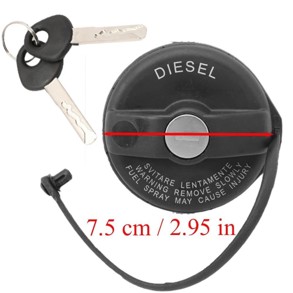 Tapón Depósito Gasolina Para Fiat Para Ducato 250 2006 2007 2008 2009 2010 2011–2019 71802900 Tapón De Depósito De Combustible Con Cerradura Y 2 Llaves QAQMHVCVB