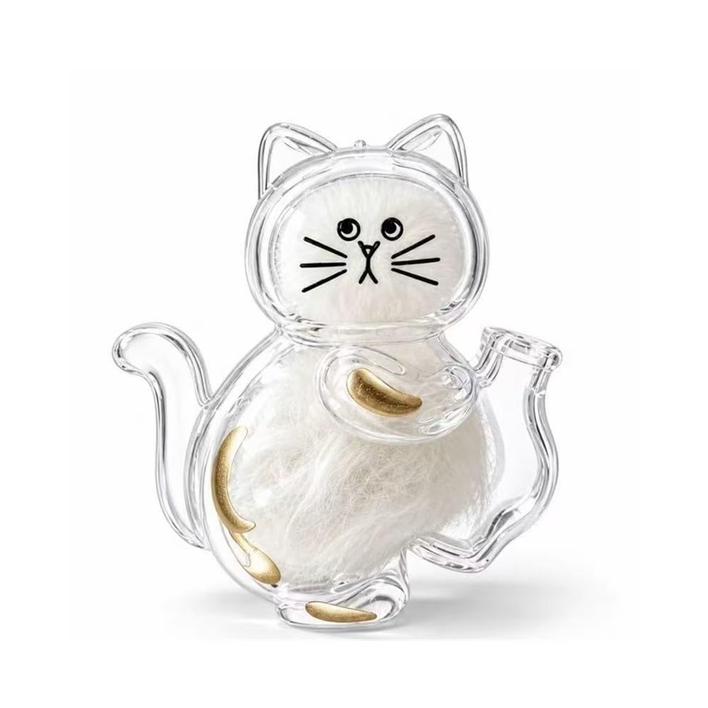 Ropicean 4Pcs Cute Kitty Fridge Magnet Keepsake Box for Pet Fur & Whiskers Storage(Calico cat)