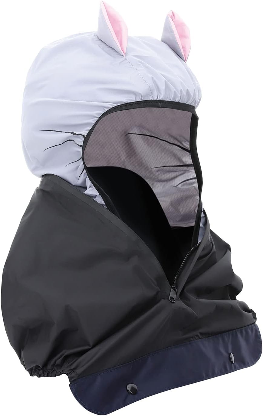 Tucano Urbano Thermal Child Back Seat Cover with Adjustable Rain Hood, for Rear Mounted Child Bike Seats, Waterproof, Windproof, Easy Installation, Taped Seams, Sealed Zipper