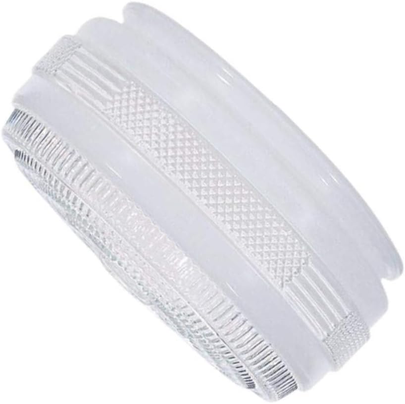 6-Inch Drum Shade Replacement Glass Shade - 5-7/8-Inch Fitter Opening