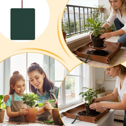 Tapis de rempotage pliable 66x99 cm pour jardinage d'intérieur propre - 5