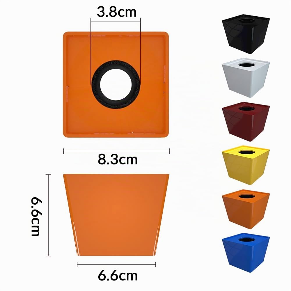 logo de drapeau de micro personnalisé boîtier de microphone personnalisé trapézoïdal de plus grande taille (noir)