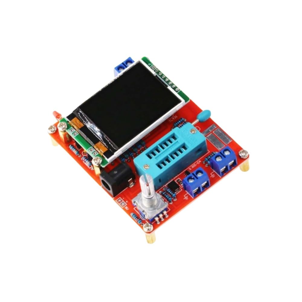 MerciL GM328 Transistor Tester, Diode Capacitance Voltage Frequency Meter PWM Square Wave Signal Generator SMT Soldering, Frequency Tester with LCD Display for GM328A GM328 Accessory