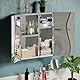 Bath Vida Tiano Badezimmerschrank, Doppeltür, verspiegelt, Wandmontage, Edelstahl, modern, Silber