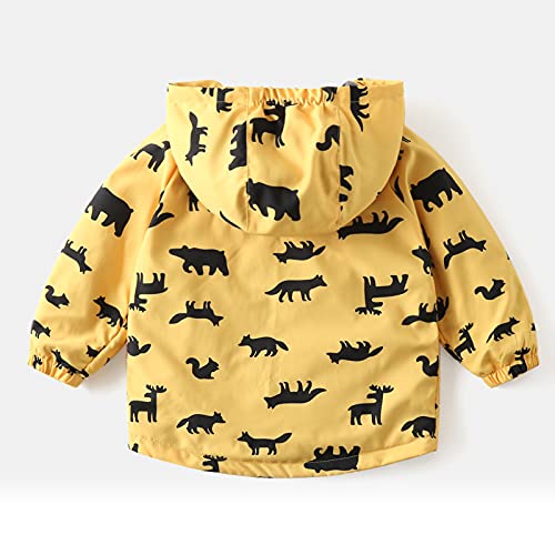 Image of Happy Cherry Kids Boys Girls Fleece Lined Windbreaker Jacket Fashion Prints Hoodie for Fall Winter