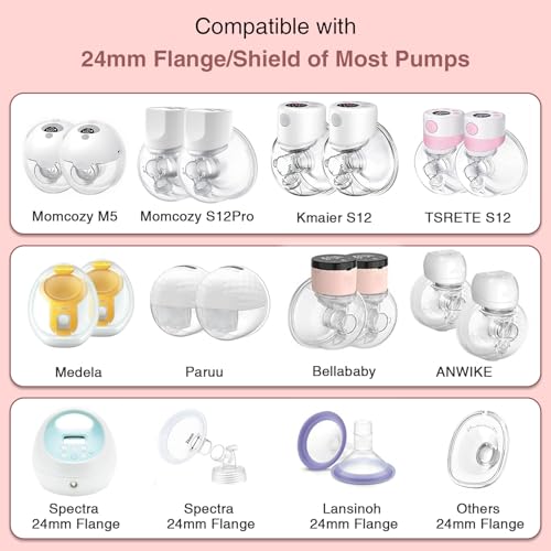 Kit de Medición de Bridas 6 Piezas 19mm Compatible con Bombas de Leche miniatura 2