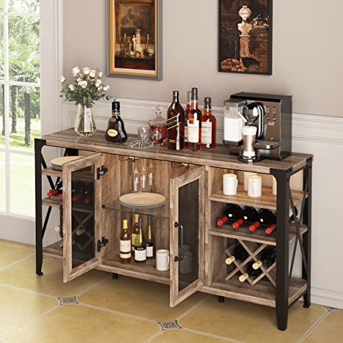 Vabches58winebarcabinetwithwinerackstoragehomebarforliquorandglassesfarmhousecoffeebarcabinetliquorcabinetbarforhomelivingroomdiningroomsideboardbuffetcabinet Urban Country Home Decor Vabches 58 wine bar cabinet with wine rack storagehome bar for liquor and glasses farmhouse coffee bar cabinet liquor cabinet bar for home living room dining room sideboard buffet cabinet urban country home decor