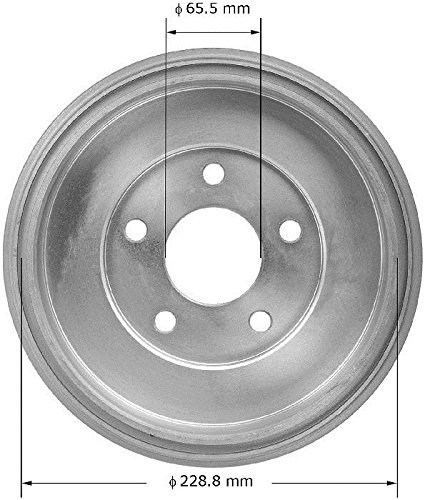 Image of Bendix Premium PDR0838 Rear Brake Drum for Chevrolet Cobalt 2010-2009, HHR 2011-2009, Pontiac G5 2010-2009