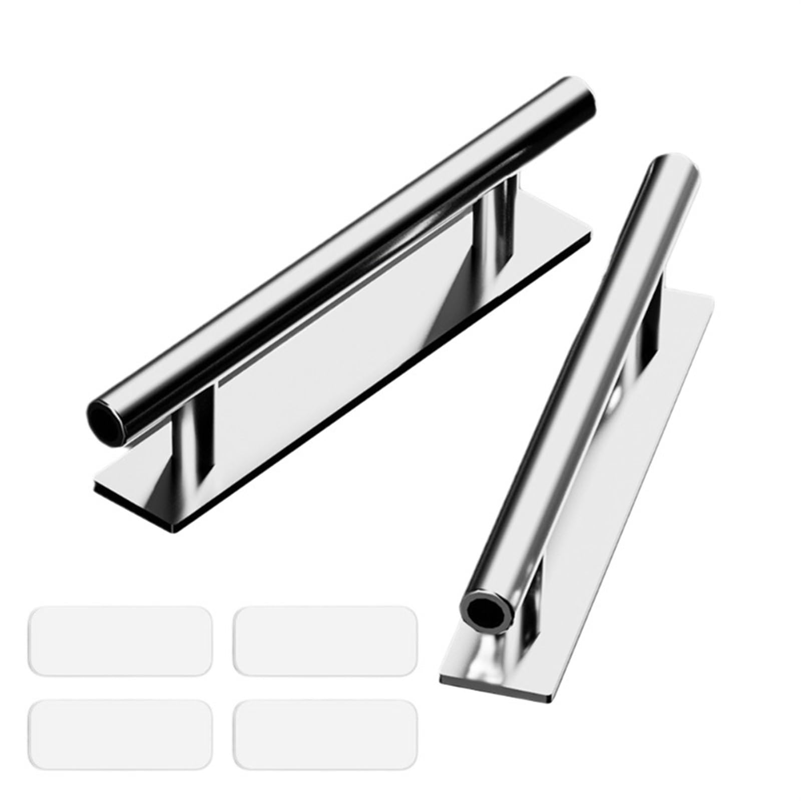 Poignée de meuble autocollante silver pour rénover la cuisine sans travaux
