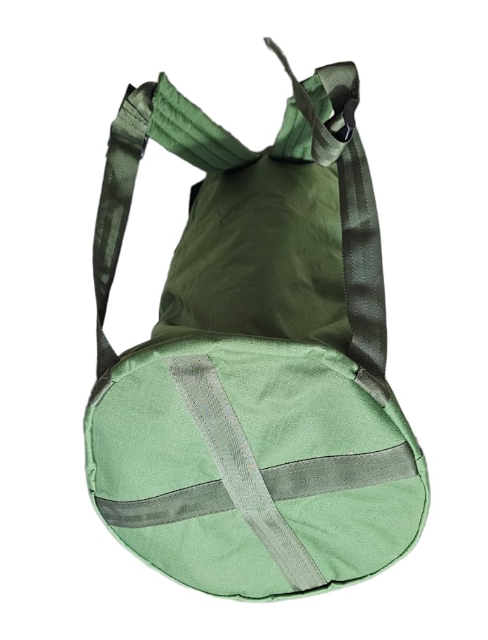 Airplane Bag, Duffel Bag, Military Bag, Top Cargo Bag, Tactical Canvas Sack, Green, sencillo, Duffel Suitcase with 2 Straps4